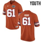 Youth Florida Gators #61 Brett Heggie NCAA Nike Orange Authentic Stitched College Football Jersey CCA1762VB